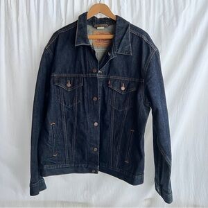 Levi’s Vintage 1998 Trucker Jacket Dark Blue Wash Size X-Large